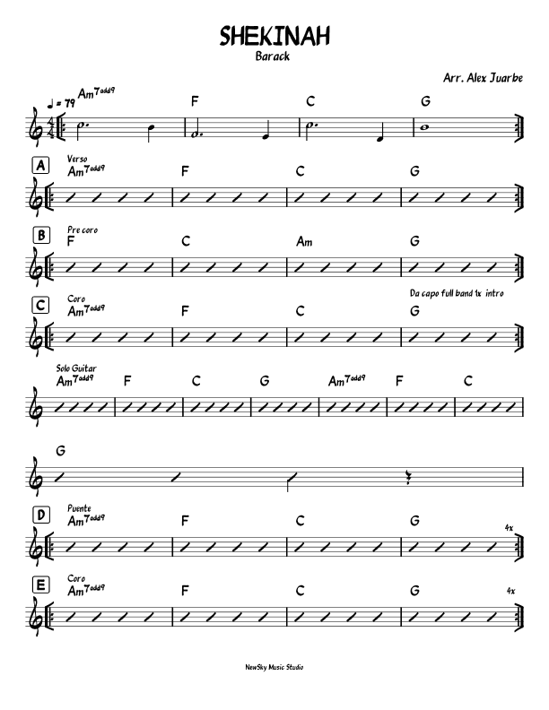 shekinah (arr. Alex Juarbe)