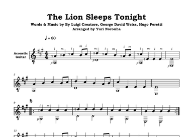 The Lion Sleeps Tonight (arr. Yuri Noronha)