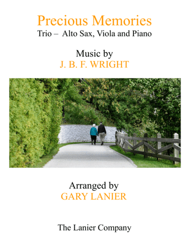 Precious Memories (Trio - Alto Sax, Viola & Piano with Score/Part) (arr. Gary Lanier)