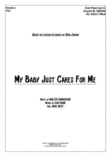My Baby Just Cares For Me (arr. Mike West)
