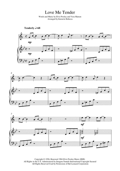 Love Me Tender (arr. Kaiserin Rebecca)