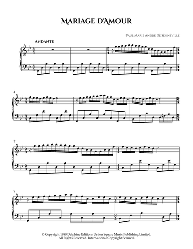 Mariage D'amour (arr. Jessie Black)
