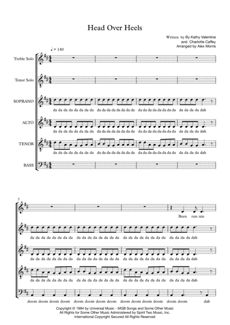 Head Over Heels (arr. Alex Morris)