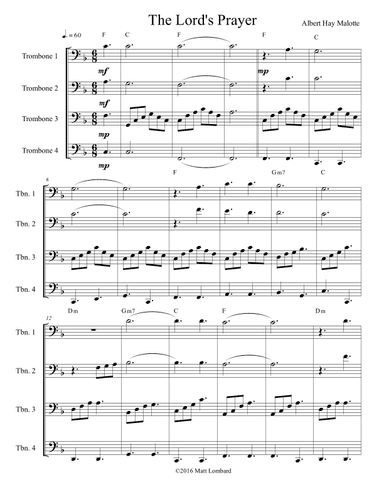 The Lord's Prayer (arr. Matt Lombard)
