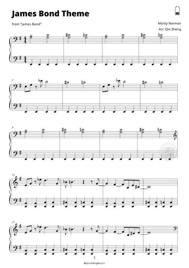 James Bond Theme (arr. Qin Zheng)