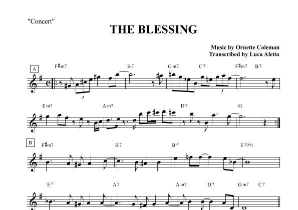 The Blessing (arr. Luca Aletta)