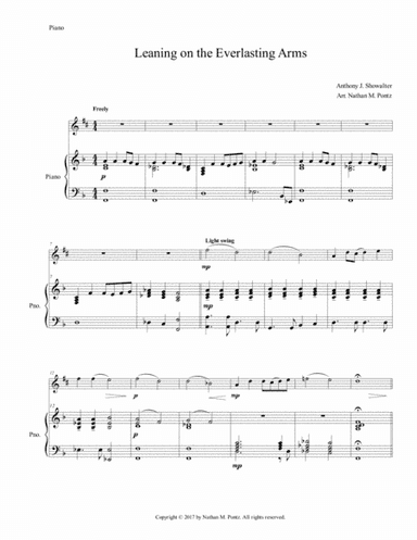 Leaning on the Everlasting Arms (arr. Nathan M. Pontz)