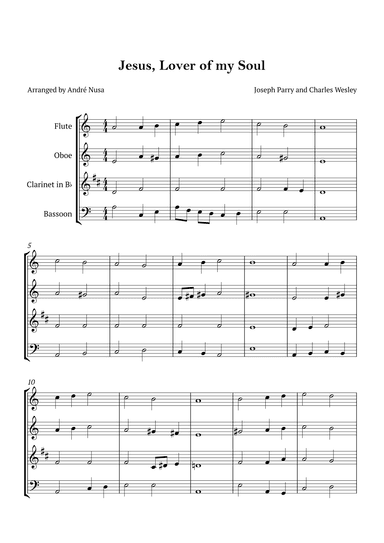 Jesus, Lover of my Soul (arr. André Nusa)