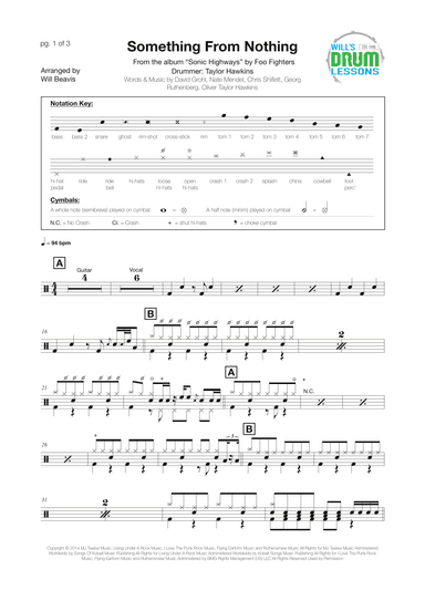 Something From Nothing (arr. Will Beavis)