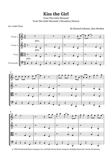 Kiss The Girl (arr. André Nusa)