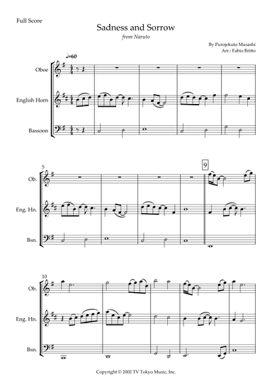 Sadness And Sorrow (arr. Fabio Britto)