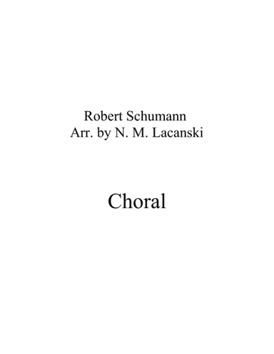 Choral (arr. Nick Lacanski)