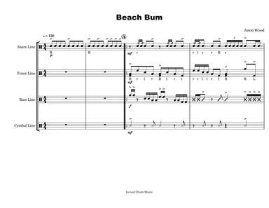 Beach Bum (Drumline Cadence)