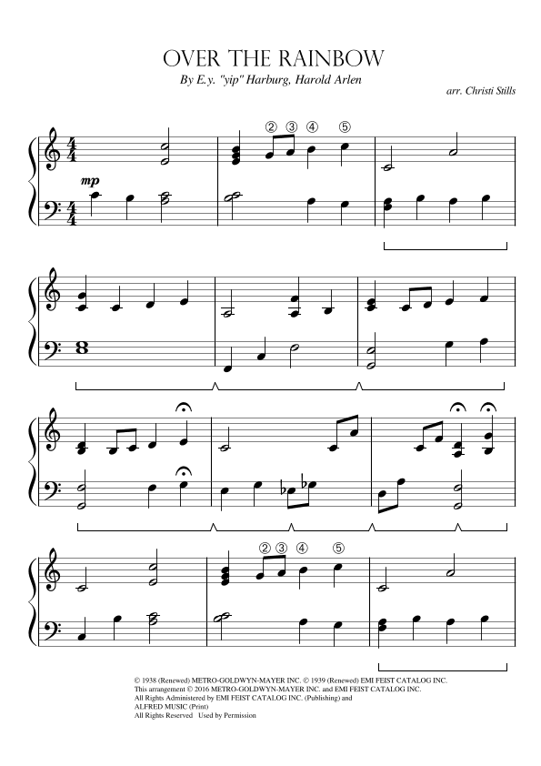 Over The Rainbow (arr. Christi Stills)