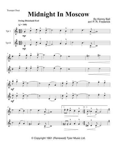 Midnight In Moscow (arr. P. R. Frederick)