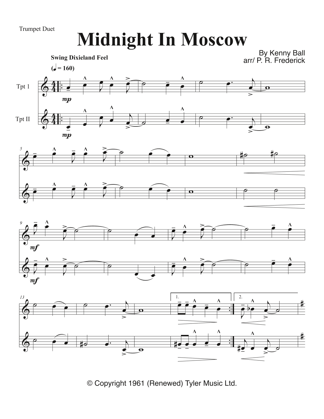 Midnight In Moscow (arr. P. R. Frederick)