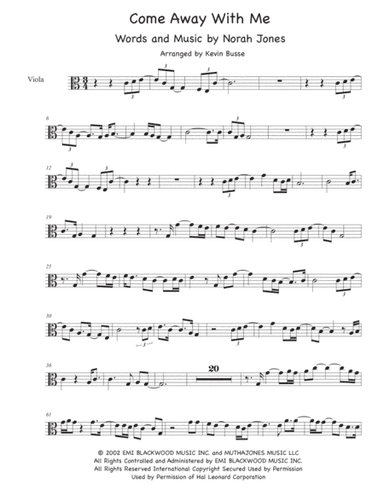 Come Away With Me (arr. Kevin Busse)