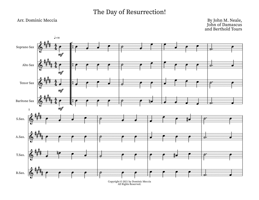 The Day of Resurrection! (arr. Dominic Meccia)