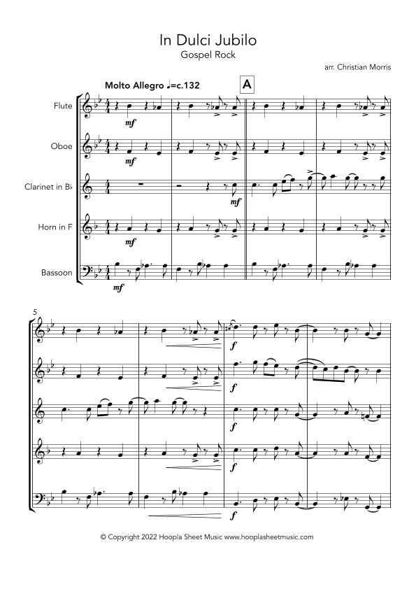 In Dulci Jubilo, Gospel Rock (arr. Christian Morris)