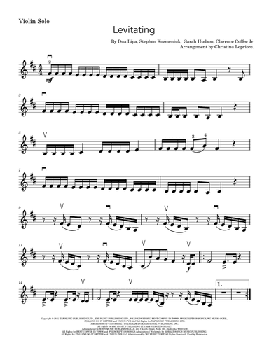 Levitating (arr. Christina Lopriore)