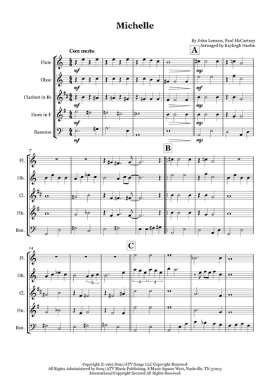 Michelle (arr. Kayleigh Huelin)