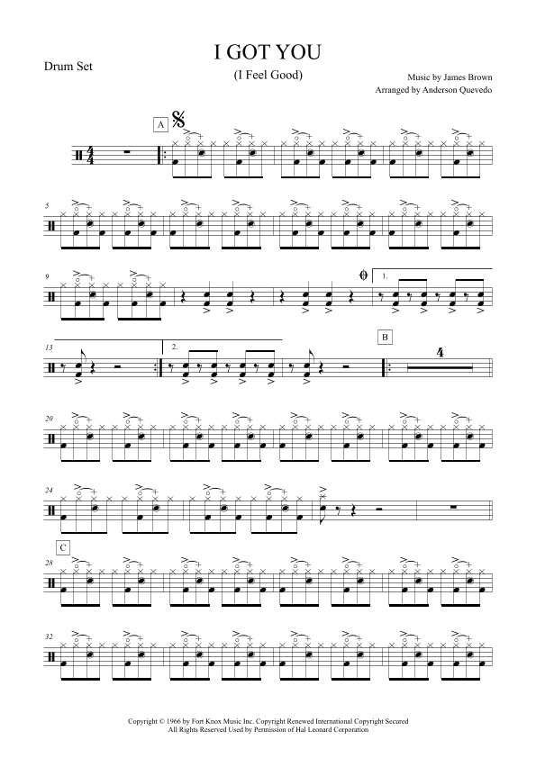 I Got You (i Feel Good) (arr. Anderson Quevedo)