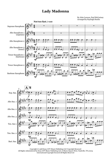 Lady Madonna (arr. Kayleigh Huelin)