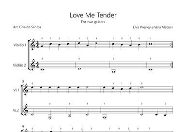 Love Me Tender (arr. Givaldo Santos)