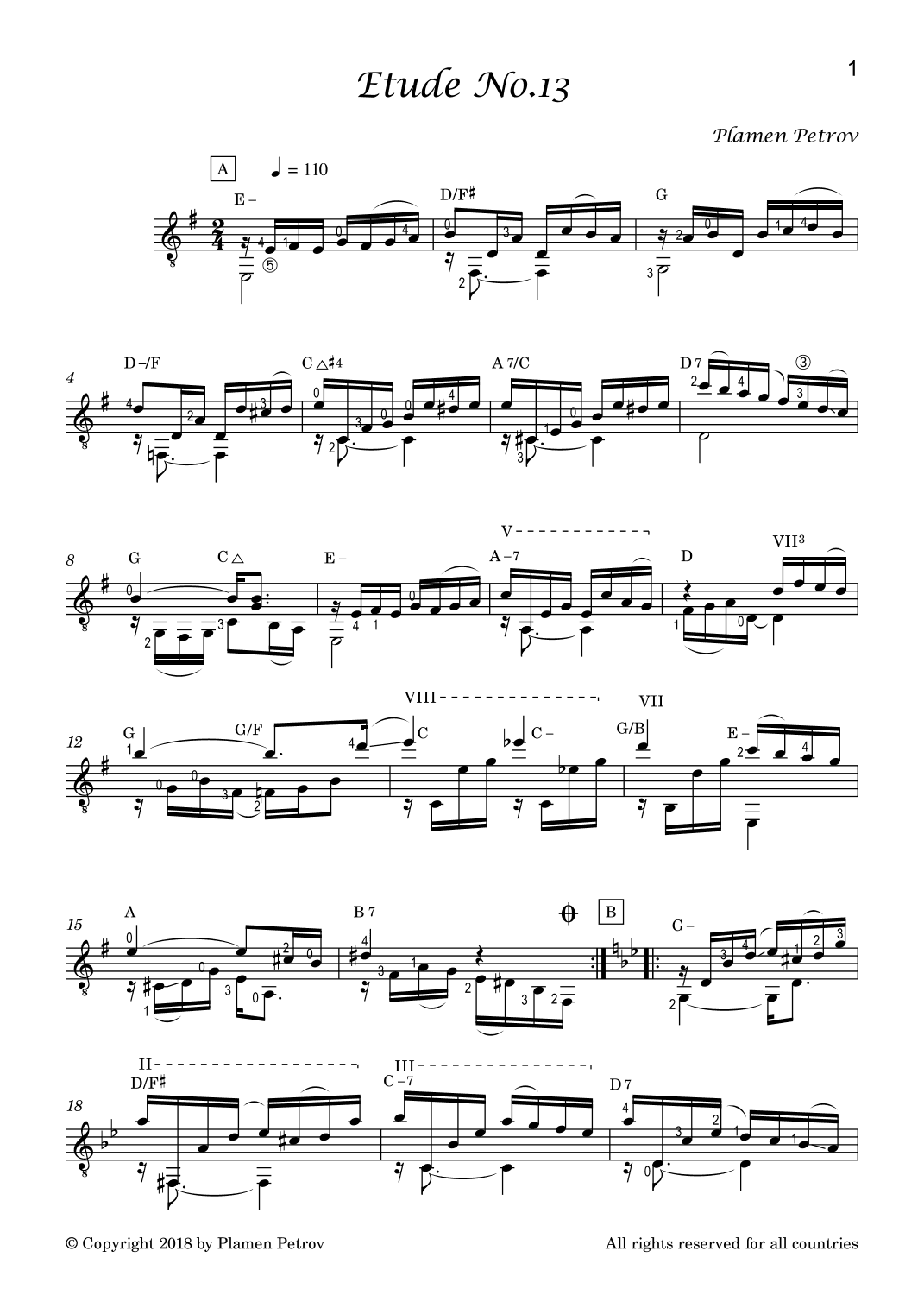 Etude No 13