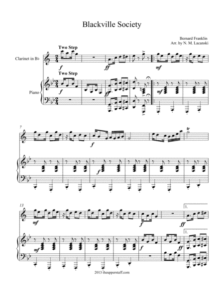 Blackville Society (arr. Nick Lacanski)