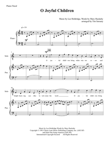 O Joyful Children (arr. Tim Sarsany)