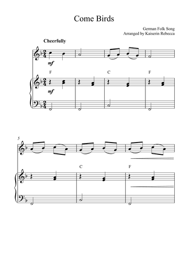 Come Birds (arr. Kaiserin Rebecca)