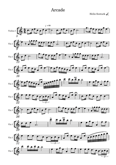Arcade (arr. Helin Sentürk)