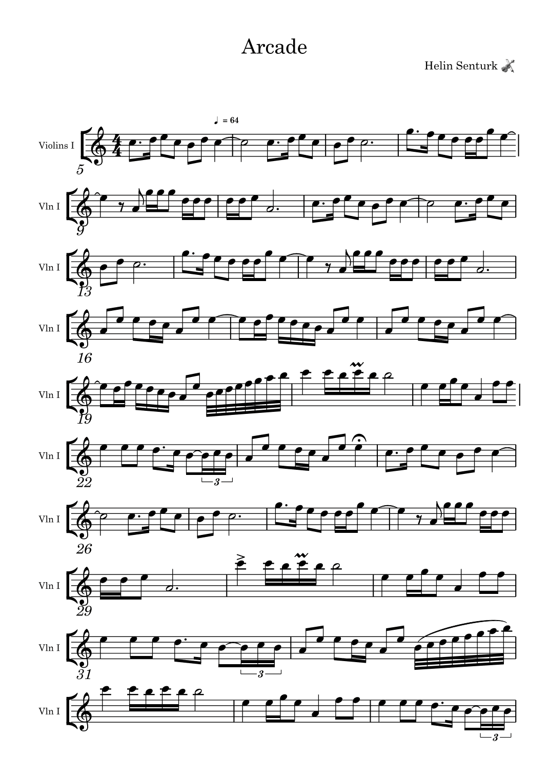 Arcade (arr. Helin Sentürk)