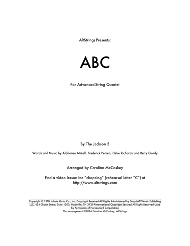 ABC (arr. Caroline McCaskey)