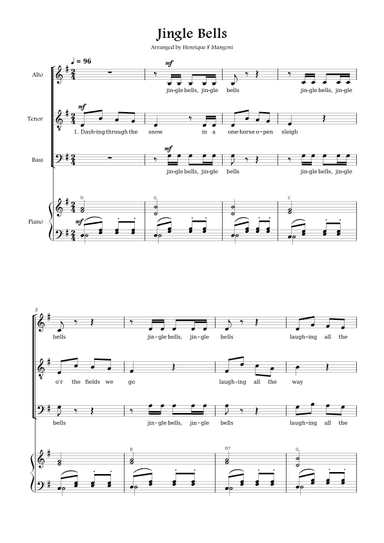 Jingle Bells (arr. Henrique F Mangoni)