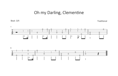 Oh my Darling, Clementine (arr. Bettina Schipp)