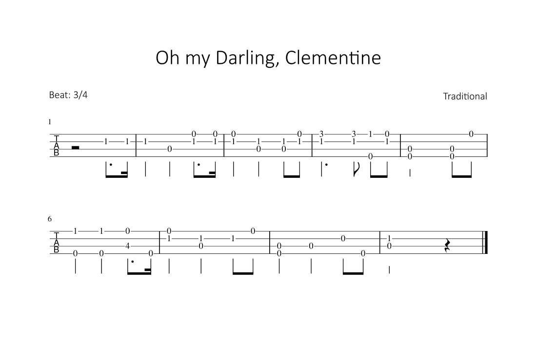 Oh my Darling, Clementine (arr. Bettina Schipp)