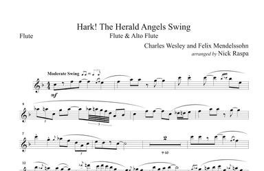 Hark! The Herald Angels Swing (Flute & Alto Flute) Flute part (arr. Nick Raspa)