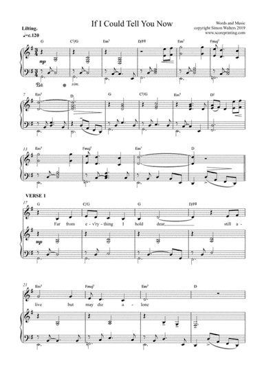 If I Could Tell You Now (Bass)
