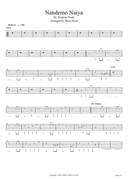 Nandemo Naiya (arr. Muya Rizal)