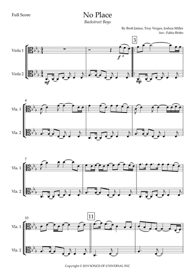 No Place (arr. Fabio Britto)
