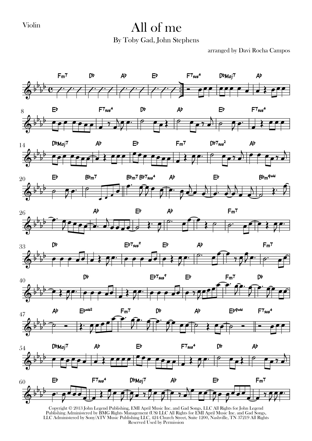 All Of Me (arr. Davi Rocha Campos)
