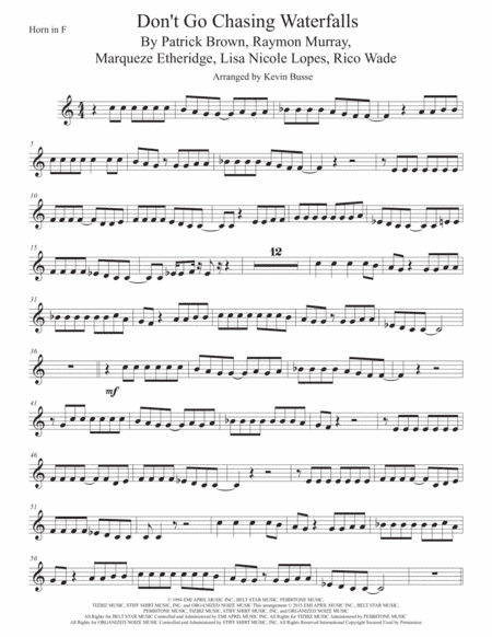 Waterfalls (arr. Kevin Busse)