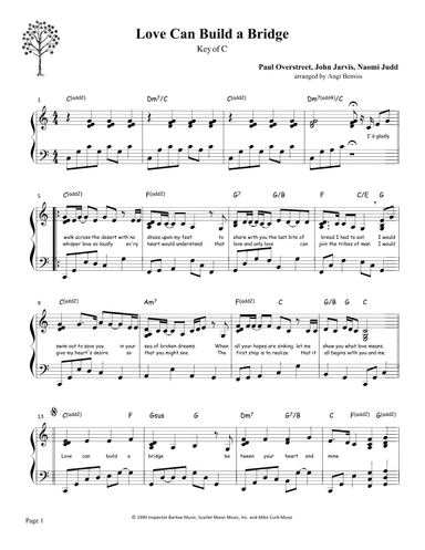 Love Can Build A Bridge (arr. Angi Bemiss of Simply the Harp)