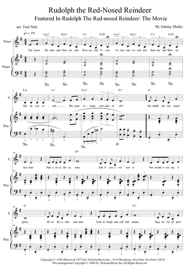 Rudolph The Red-nosed Reindeer (arr. Toni Nita)