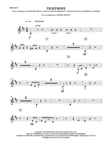 Tightrope (arr. Jeffrey Bowen)