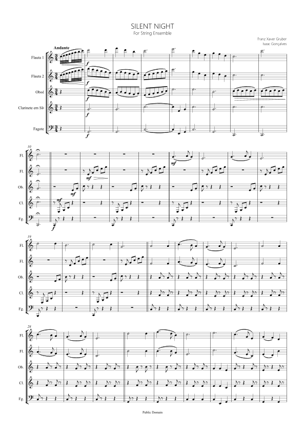 Silent Night (arr. Isaac Gonçalves)