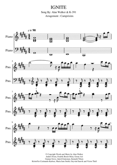 Ignite (arr. Camprixinx)