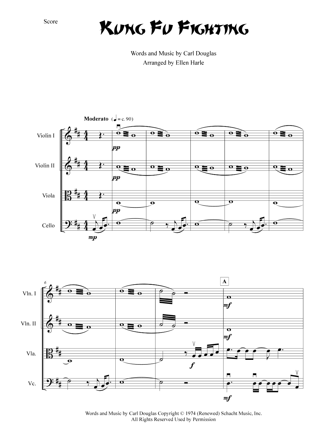 Kung Fu Fighting (arr. Ellen Harle)